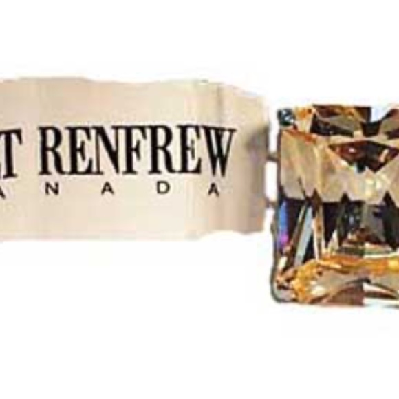 8 carat YELLOW CUBIC ZIRCONIA SOLITAIRE, STERLING SILVER, SIZE 6, HOLT RENFREW, - Picture 4 of 7